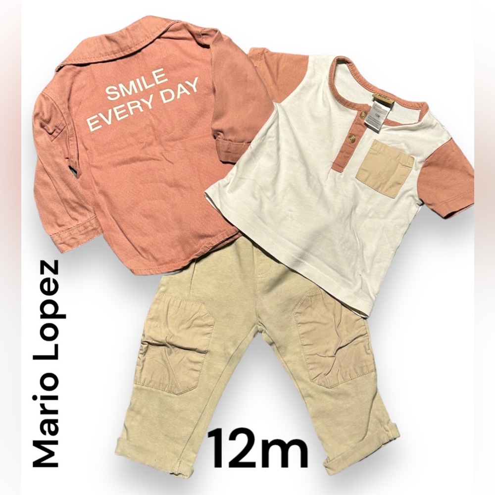 Mario Lopez 12 M 3pc Bundle Outfit “smile every day” Perfect Fall Outfit